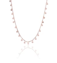 Rose Gümüş Pullu 40 Cm Choker Kolye 6940