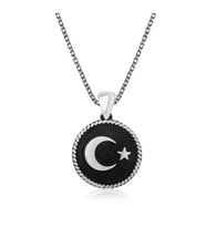 TÜRK BAYRAĞI  925 AYAR GÜMÜŞ KOLYE