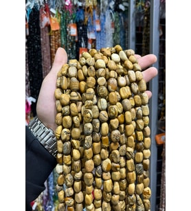 Ağaç Jasper Taşı Tımbıl Kesim 12x18mm Doğal Taş Dizi