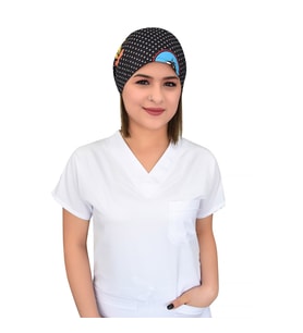 Tweety Desenli Veteriner Aşçı Doktor Hemşire Cerrahi Bone (Çok Renkli)