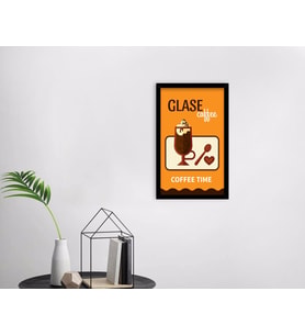 BK Home Coffee Tasarımlı Dekoratif Ahşap Siyah Çerçeveli Tablo-9