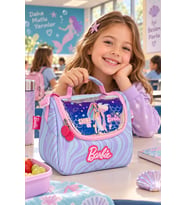 Barbie Deniz Kızı Termal Beslenme Çantası Kız Çocuk Okul Yemek Çantası Günlük 22x20x12 cm