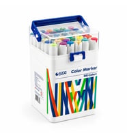 STA 910336 ÇİFT UÇLU ALKOL BAZLI MARKER 1mm/1-7mm UÇ KALEM SETİ 36'LI (RENK) TAŞIMA SAPLI PLASTİK KU