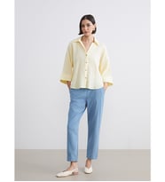 LCW Jeans İndigo Beli Lastikli Paperbag Kadın Jean Pantolon
