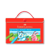Faber Castell Pastel Boya 18Li Plastik Çantalı