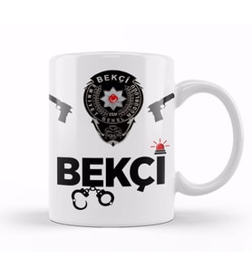 Emniyet Bekçi Kupa Bardak Porselen