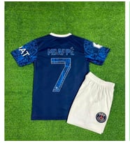 2025/26 Sezonu P.S.G Kylian Mbappe Dragon Desenli Konsept Çocuk Forması 2Li Set (Lacivert)
