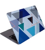 MacBook Air 13 İnç Kılıf A2337 M1 A2179 A1932 Uyumlu Hard Case Sert Kapak Geometrik Desenli UV Baskılı Koruyucu Kılıf İnce Hafif Laptop Kılıfı Lacivert Mavi