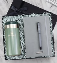 Kişiye Özel Defter & Kalem & Stanley Termos Premium Hediye Seti
