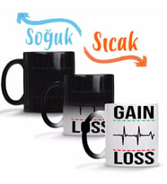 Stop Gain e Loss Sihirli Kupa Bardak Porselen