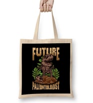 Cute Future Paleontologist Dinosaur Fossil Hunter Bez Çanta Uzun Saplı
