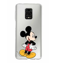 Xiaomi Redmi Note 9 Pro Uyumlu Kapak Mickey Mouse Tasarımlı Şeffaf Silikon Kılıf