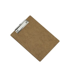 Ahşap Sekreterlik A5 100 Yaprak Kapasiteli Clip Board wood/mdf 17,5x24 cm (Renksiz)