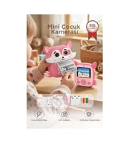 Reytek Dijital Fotoğraf Makineleri Çocuk Termal Resim Baskılı Yazıcı Kamera Video Makinesi CMR20 Pembe