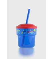 Renga Fizbo Tavşan Desenli 250 ml Pipetli PP Bebek Bardak 222049 Pembe-Mor