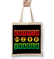 Crypto Trader Bitcoin HODL Blockchain Colorful Bez Çanta Uzun Saplı