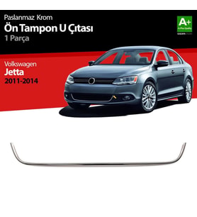 Drs Tuning Jetta Uyumlu Krom U Formlu Ön Tampon Çıtası 1 Parça. 2011-2014