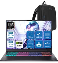 Acer Nitro 18 Aı Amd AN18-AMD Ryzen™ Aı 9 365 80GB Ddr5 2tb SSD 8GB/RTX5060 115W 18" Qhd+ 2560 x 1600 165 Hz IPS  Freedos Gaming Bilgisayar. NHQYHEY001F24+ZETTAÇANTA