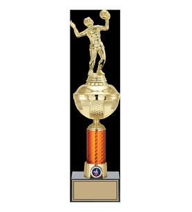 ODAK KUPA - Figürlü Kupalar - Voleybol Kadın Figürlü Kupalar FG-055 C - 41 cm
