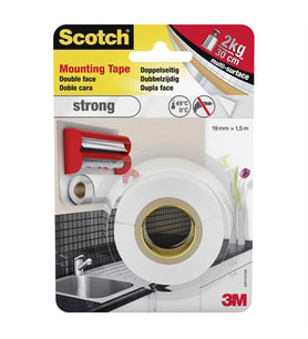 Scotch Çift Taraflı Yapışkan Köpük Bant Rulo 19mm x 1,5m