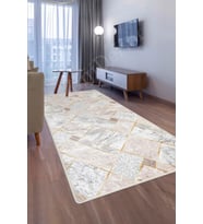 Dijidekor Halı Vizon Cool Yıkanabilir Saçaksız Kaymaz Delüxe Yolluk Kilim Salon Halısı Modelleri