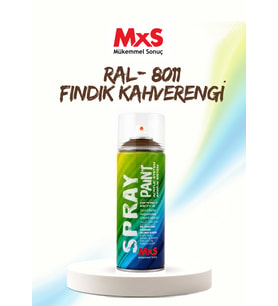 MxS RAL 8011 Fındık Kahverengi Akrilik Sprey Boya 400 ML