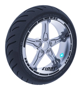Siyah Karbon Fiber Moto GP Stili Jant Şeridi Sticker Reflektif, Floresan, Özel R