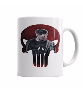 Caveira Justiceiro Kupa Bardak Porselen