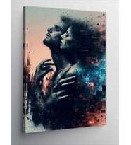 Kanvas Tablo Soyut Çift