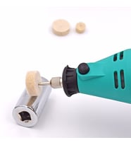 Polisaj Cila Parlatma Keçesi Yün Matkap Ucu Keçe Dremel 13/25/30mm Toplam 30 Adet Keçe + 3 Aparat