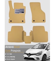 Renault Clio 4 Station Wagon (2012-2019) Uyumlu EVA Paspas Tam Set – Birebir Uyum,Araca Özel Tasarım