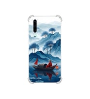 PrintiFy Huawei P30 ile Uyumlu Simya Serisi Sonsuz Akış Tasarımlı Uv Baskılı Köşe Korumalı Antişok Kılıf
