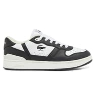 Lacoste T-Clip Set Leather Mens Sneaker Hakiki Deri Erkek Günlük Spor Ayakkabı Beyaz Siyah