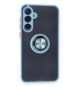 Galaxy A25 5G Kılıf Montreal Yüzüklü Silikon Kapak - Buz