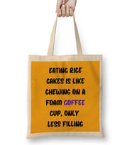 CAT Funny coffee drinks art lover gift quote - vintage Retro Rainbow Style Bez Çanta Uzun Saplı