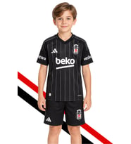 Adidas Beşiktaş 24/25 İç Saha Siyah Forma ve Şort Takım