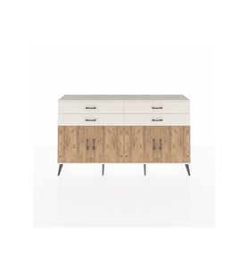 Arges Konsol 2 Raflı 4 Çekmeceli 8 Kapaklı 176x30x99 Aytaşı-Çam/Aytaşı