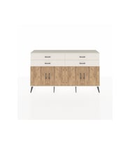 Arges Konsol 2 Raflı 4 Çekmeceli 8 Kapaklı 176x30x99 Aytaşı-Çam/Aytaşı