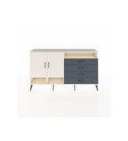 Arges Konsol 5 Raflı 4 Çekmeceli 2 Kapaklı 176x30x99 Aytaşı-Aytaşı/Antrasit
