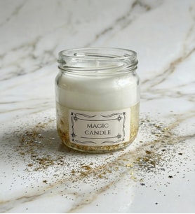 KUTU FESTİVALİ EL YAPIMI KOKULU MUM MAGIC GOLDEN CANDLE