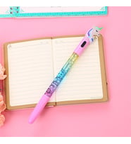 Unicorn Temalı Işıklı Sulu Pullu Kalem​