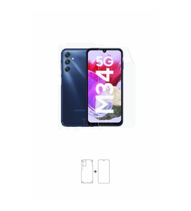 Samsung Galaxy M34 5G Ön Arka ve Yan Kaplama 360 Derece Tam Koruma Full Body Film