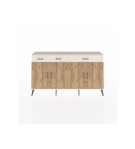Arges Konsol 4 Raflı 3 Çekmeceli 4 Kapaklı 176x30x99 Aytaşı-Çam/Aytaşı
