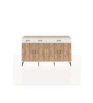 Arges Konsol 4 Raflı 3 Çekmeceli 4 Kapaklı 176x30x99 Aytaşı-Çam/Aytaşı