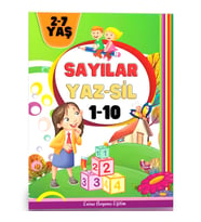 Okul Öncesi Sayılar YAZ SİL Kitabı