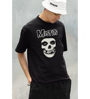 Misfits Baskılı Unisex Oversize Müzik Grubu Tişört