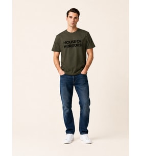 VIGOSS ACTION OVERSIZE BASKILI ERKEK T-SHIRT 63079-30226
