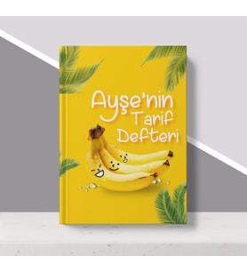 BK Gift Kişiye Özel İsimli Mutfak Tarif Defteri-20 (Beyaz)