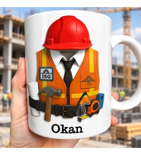İş Sağlığı Güvenliği Uzmanı Tasarım Kupa Bardak 2D Baskılı