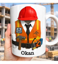 İş Sağlığı Güvenliği Uzmanı Tasarım Kupa Bardak 2D Baskılı